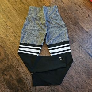 Bombshell thigh high sock leggings